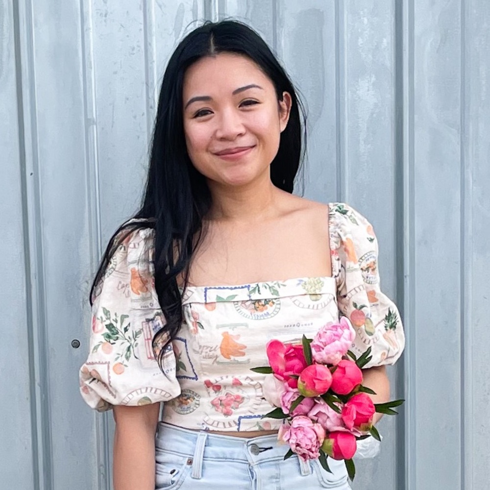 Abercrombie & Fitch Women's Linen-Blend Puff Sleeve Blouse